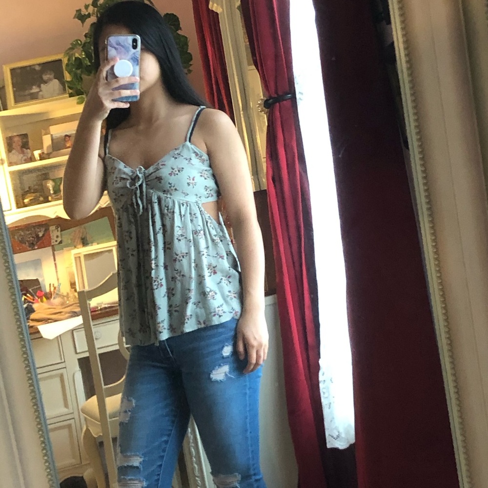 American Eagle floral tank top